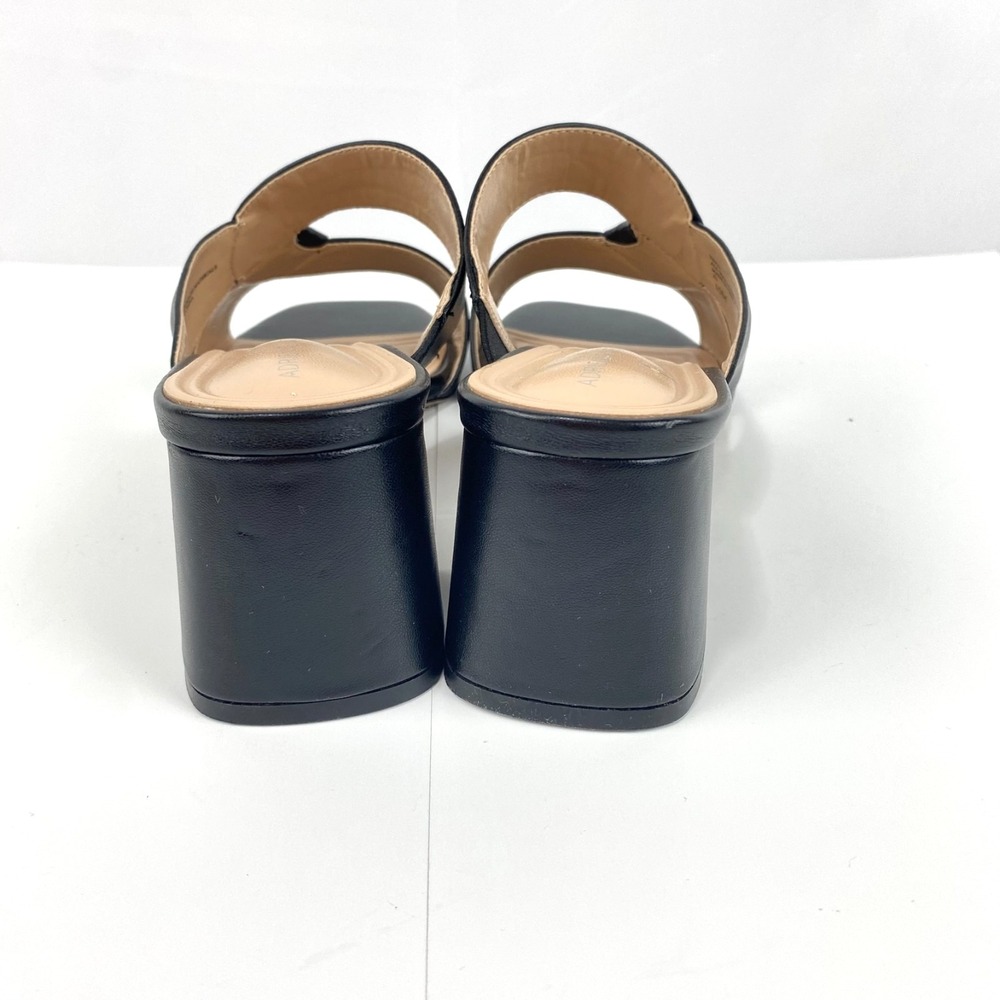 Adrienne Vittadini Sandals Womens 10 M Black Slip On Elegant Dressy LKNU Comfort - Picture 6 of 8